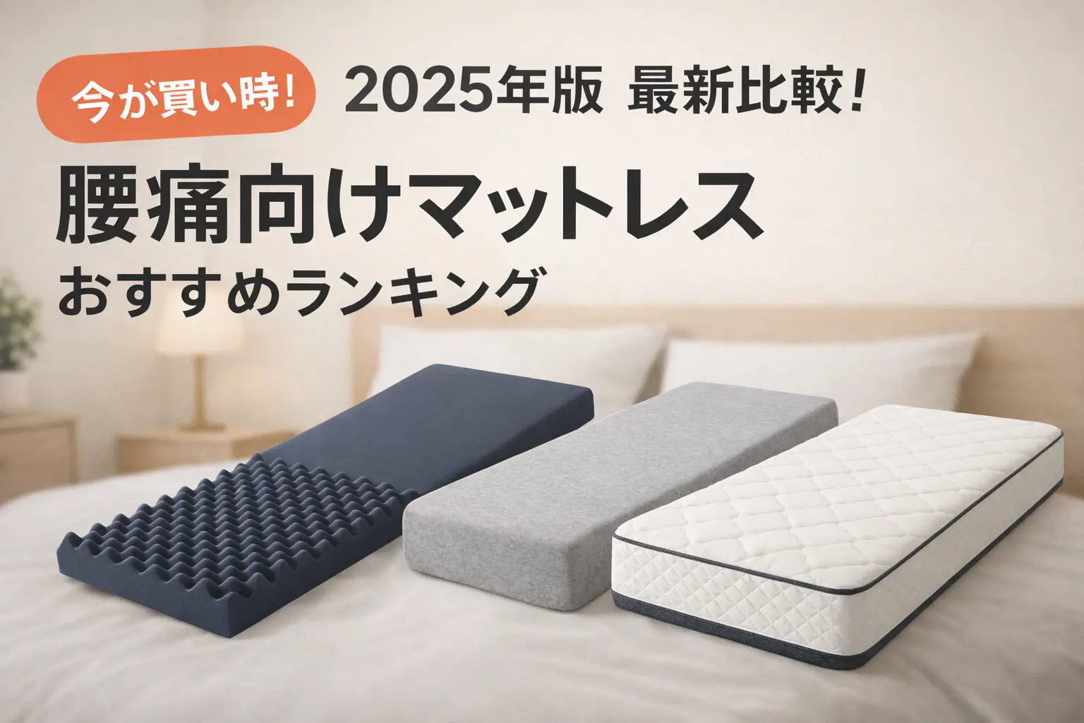 【2025年版】最新比較！腰痛向けマットレスおすすめランキング
