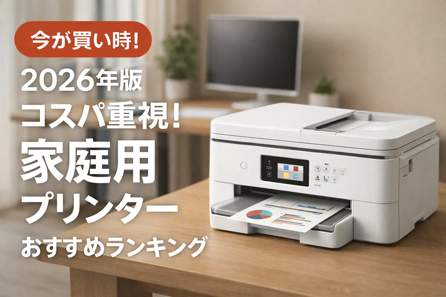 【2026年版】コスパ重視！家庭用プリンターおすすめランキング