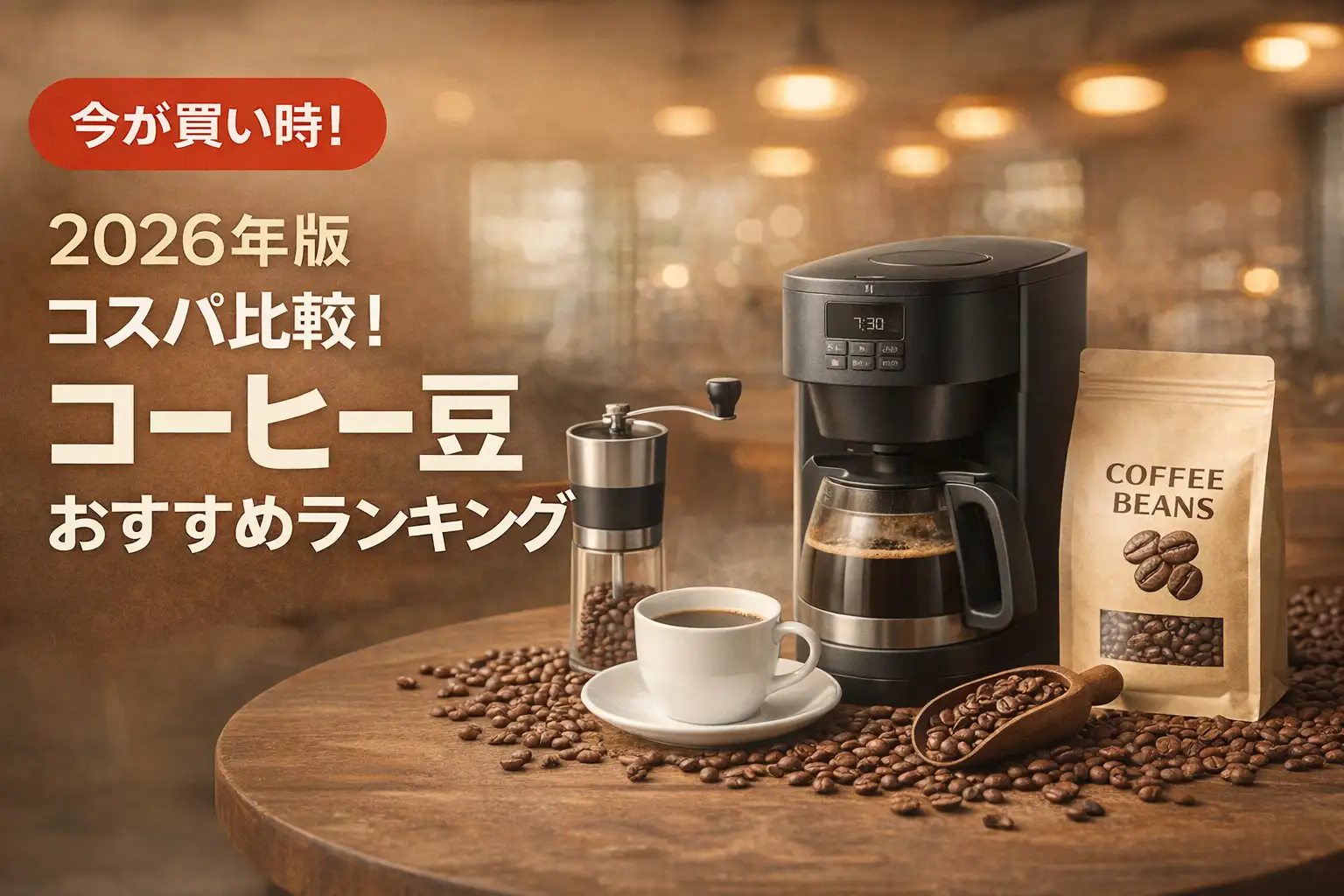 【2026年版】コスパ比較！コーヒー豆おすすめランキング