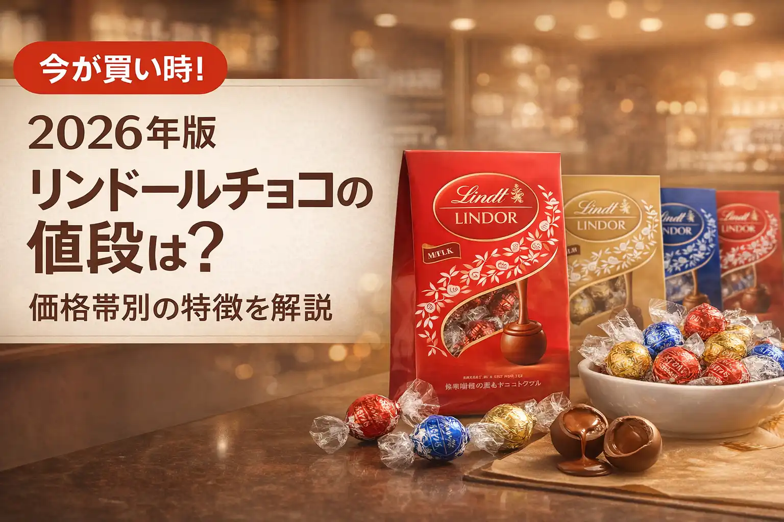 【2026年版】リンドールチョコの値段は？価格帯別の特徴を解説