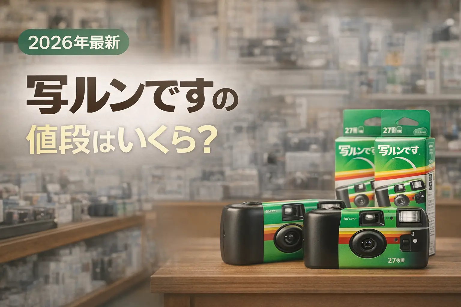 写ルンですの値段はいくら？本体・現像の総額と安く買う方法【2026年最新】