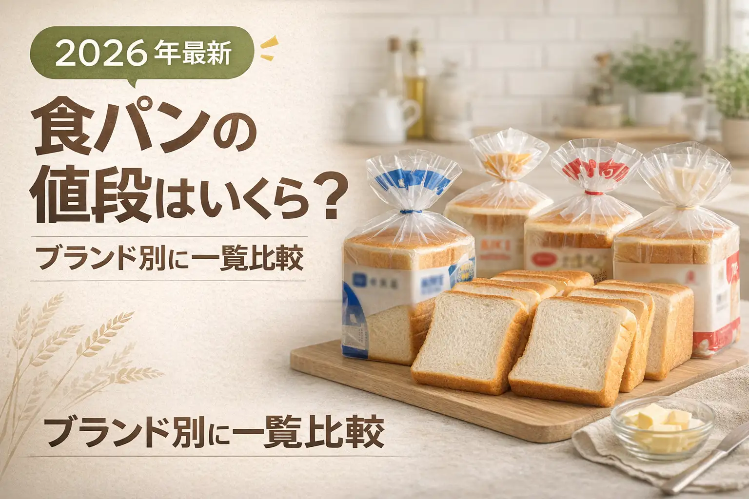 【2026年最新】食パンの値段はいくら？ブランド別に一覧比較