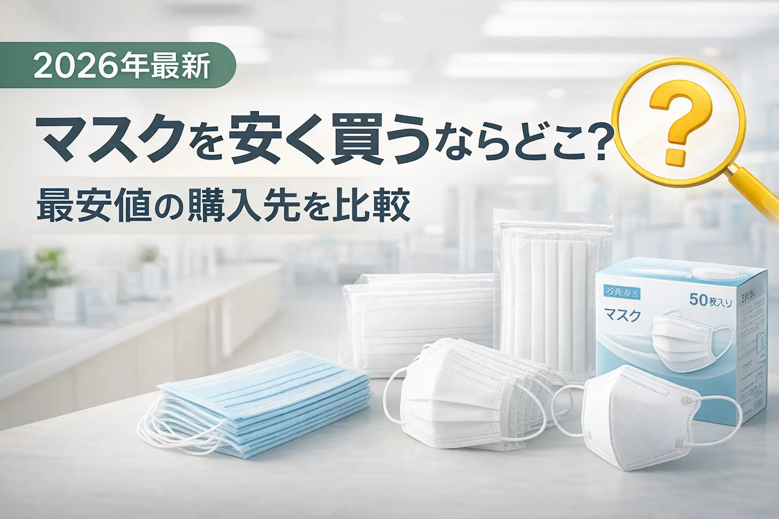 【2026年最新】マスクを安く買うならどこ？最安値の購入先を比較