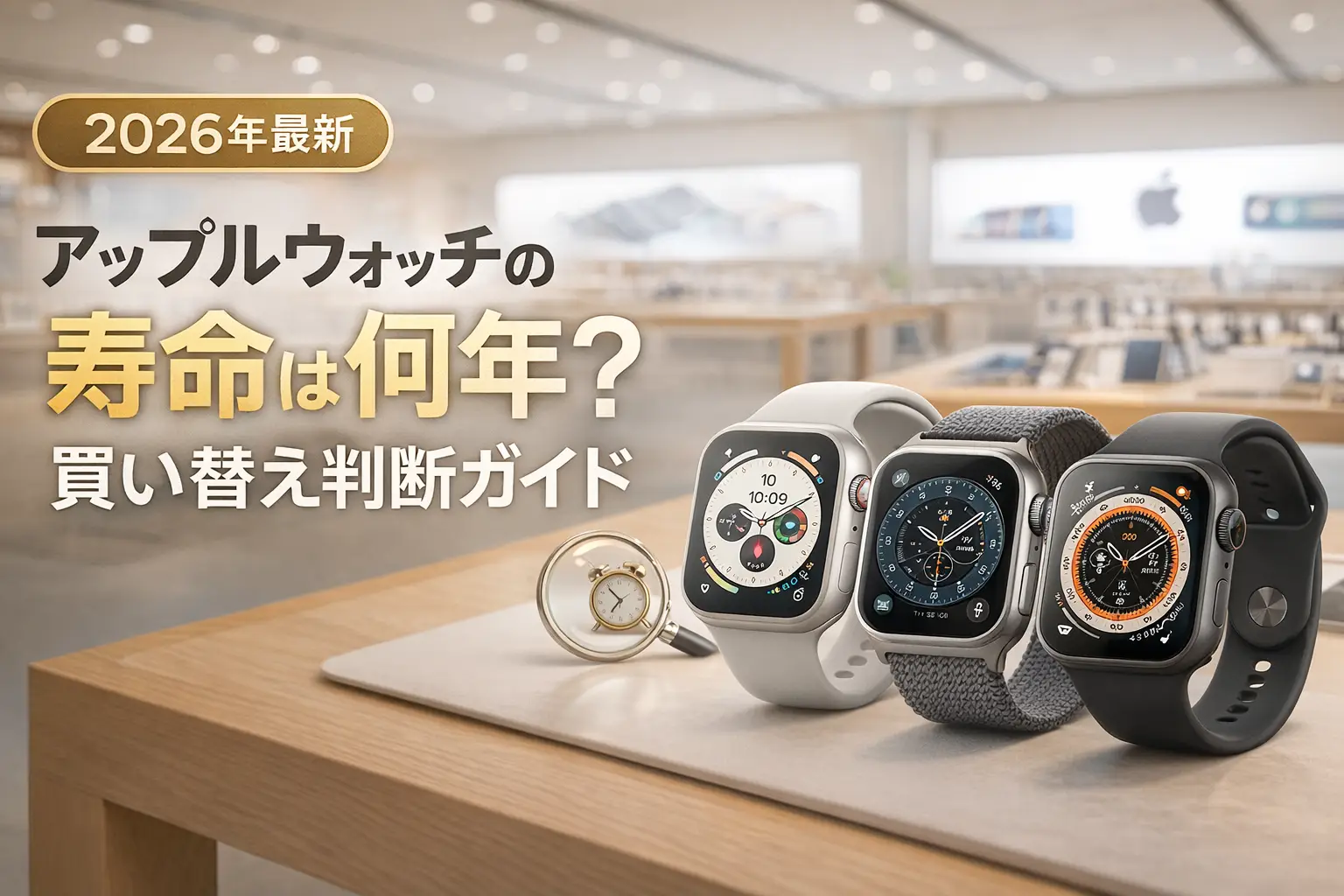 【2026年最新】アップルウォッチの寿命は何年？買い替え判断ガイド