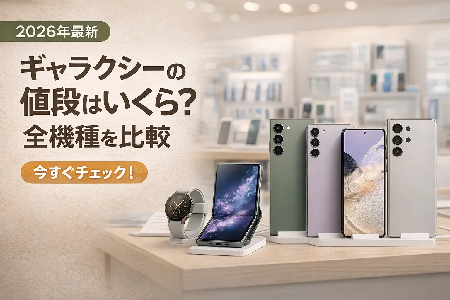 【2026年最新】ギャラクシーの値段はいくら？全機種を比較