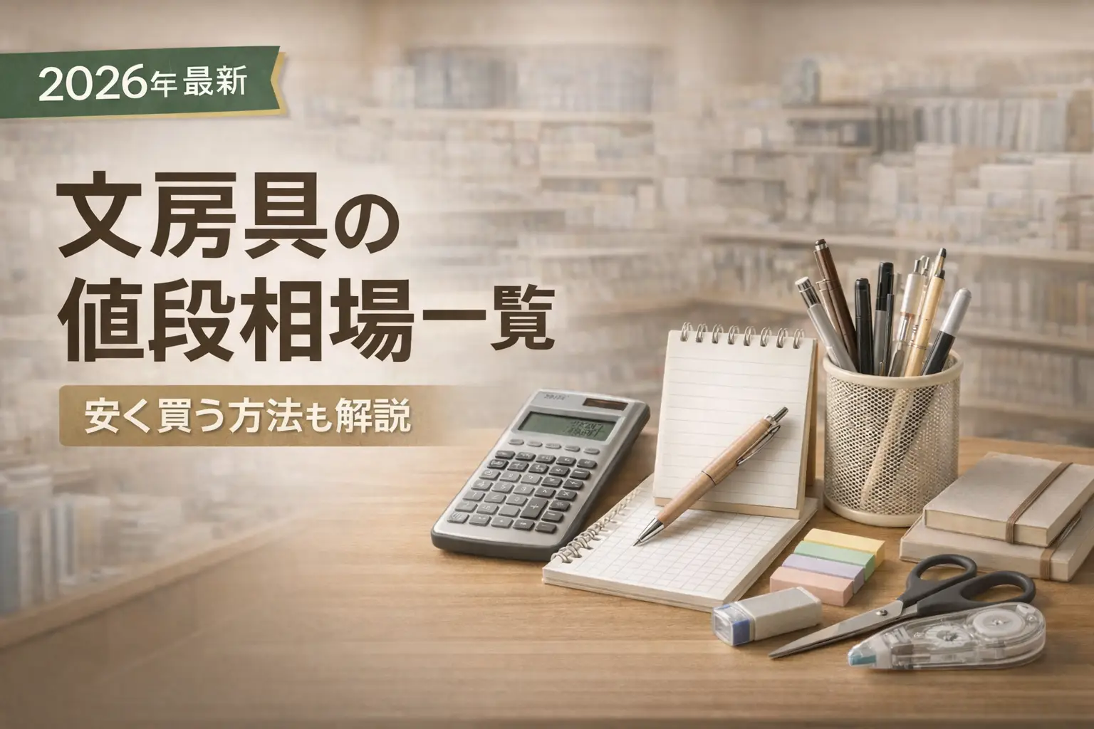 【2026年最新】文房具の値段相場一覧｜安く買う方法も解説