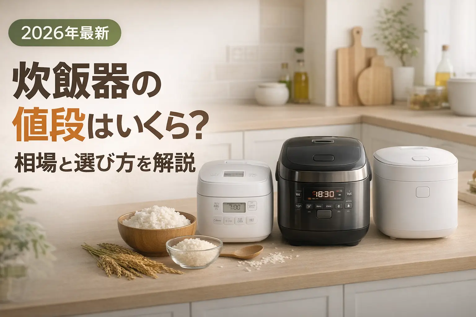 【2026年最新】炊飯器の値段はいくら？相場と選び方を解説