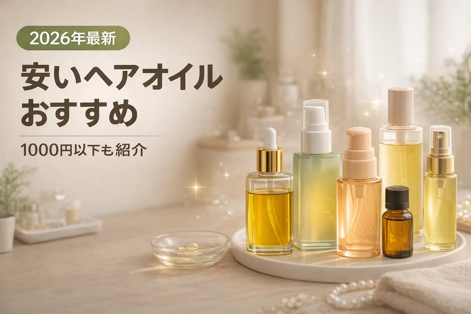【2026年最新】安いヘアオイルおすすめ｜1000円以下も紹介