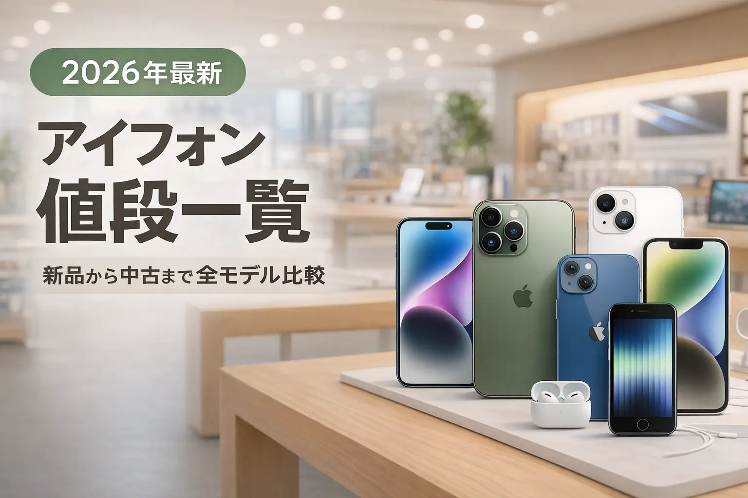 【2026年最新】アイフォン値段一覧｜新品から中古まで全モデル比較