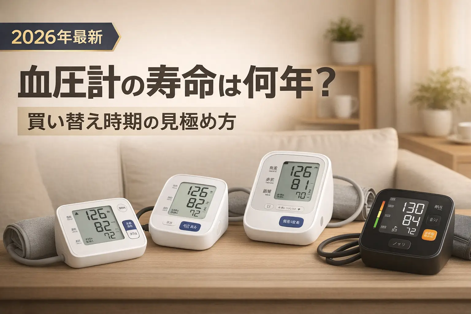 【2026年最新】血圧計の寿命は何年？買い替え時期の見極め方