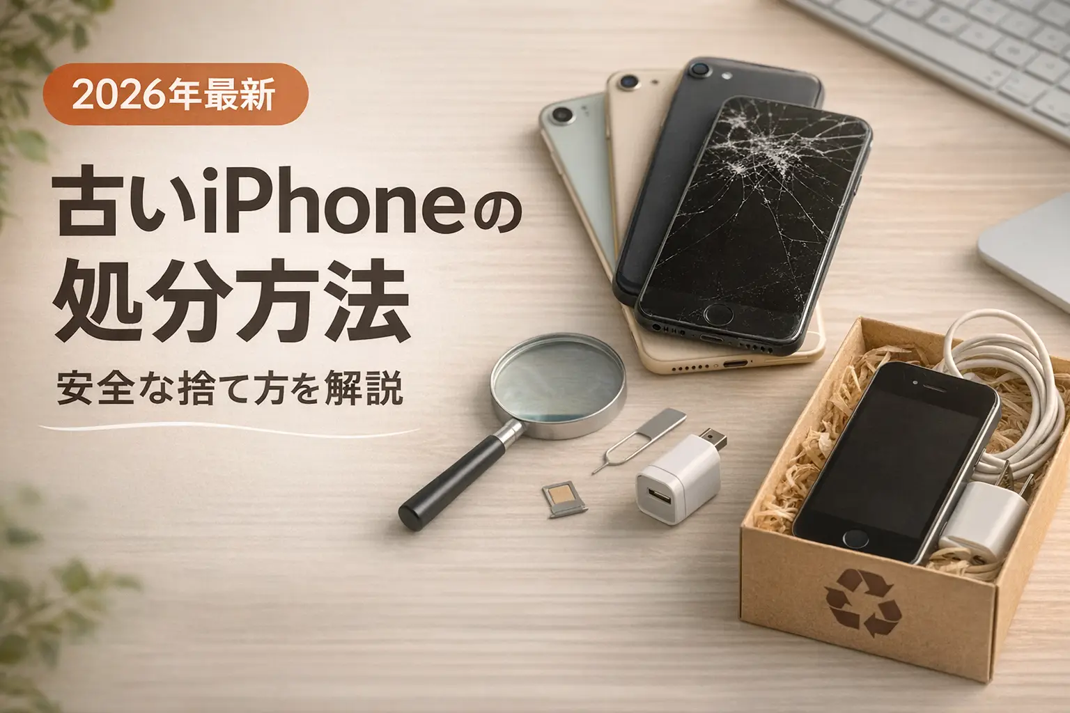 【2026年最新】古いiPhoneの処分方法｜安全な捨て方を解説