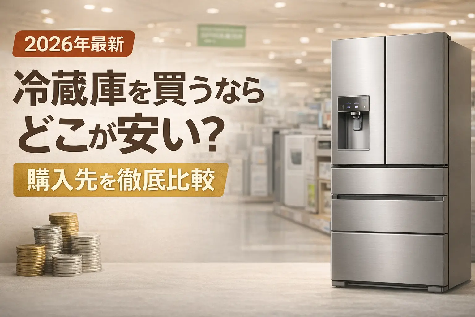 【2026年最新】冷蔵庫を買うならどこが安い？購入先を徹底比較