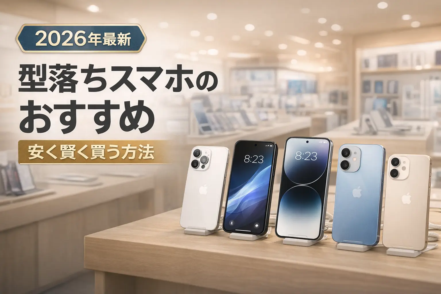 【2026年最新】型落ちスマホのおすすめ｜安く賢く買う方法