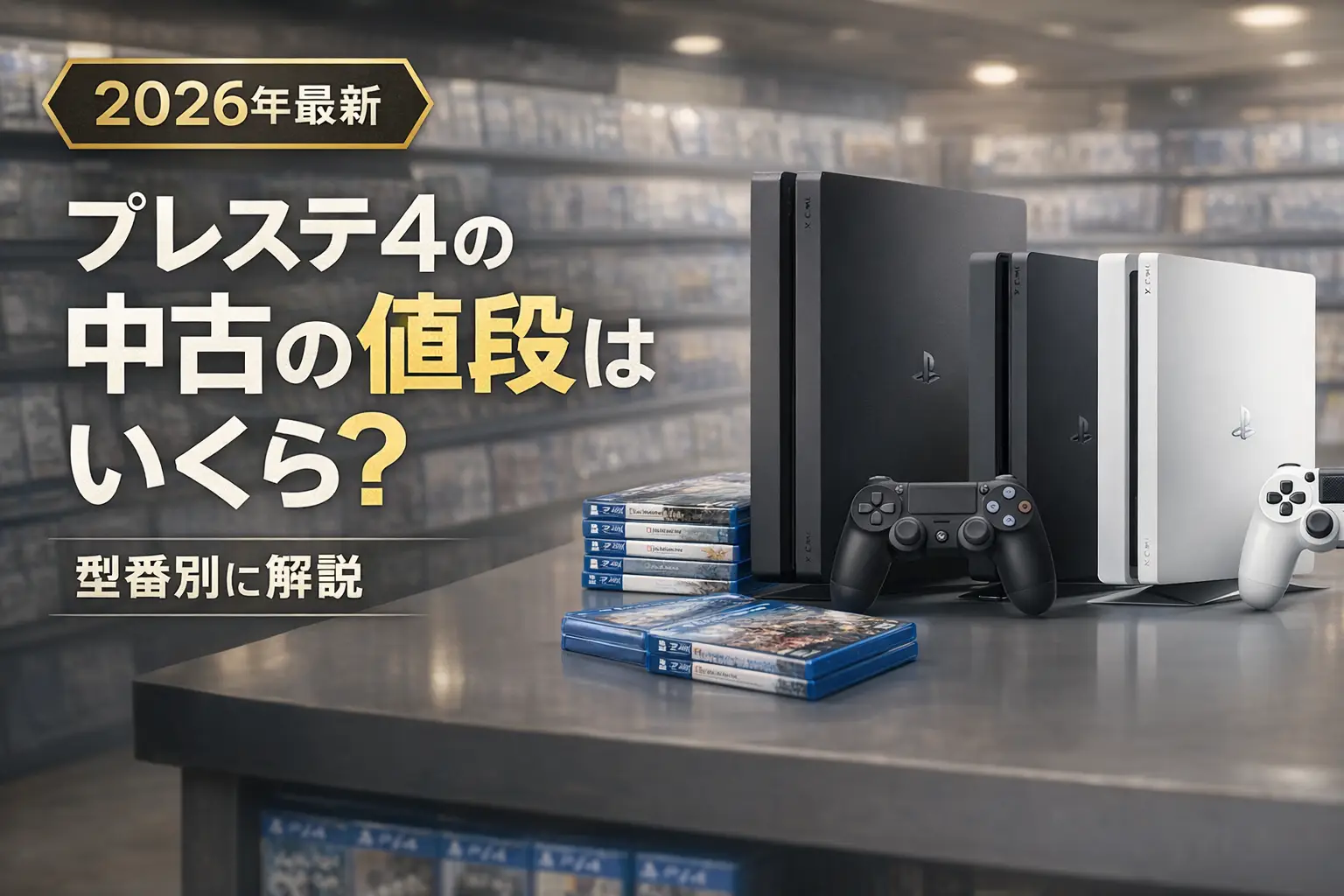 【2026年最新】プレステ4の中古の値段はいくら？型番別に解説