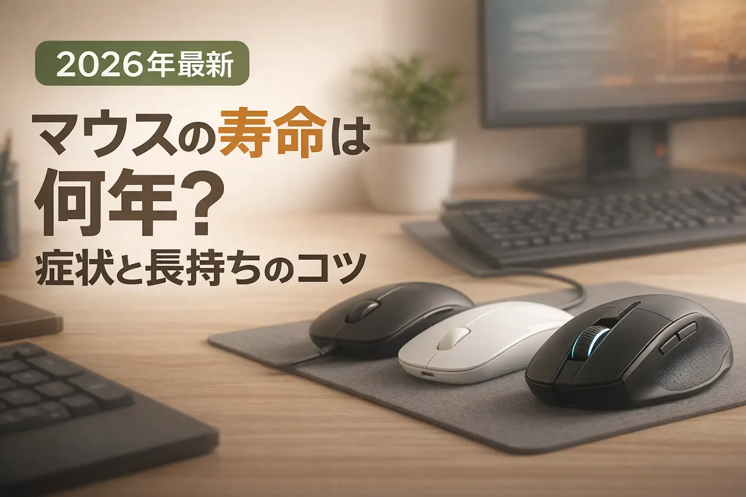 【2026年最新】マウスの寿命は何年？症状と長持ちのコツ