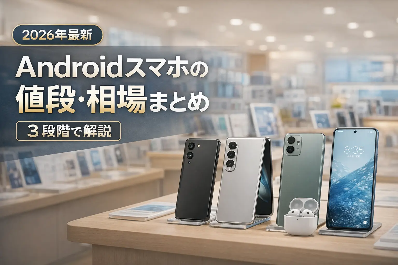 【2026年最新】Androidスマホの値段・相場まとめ｜3段階で解説