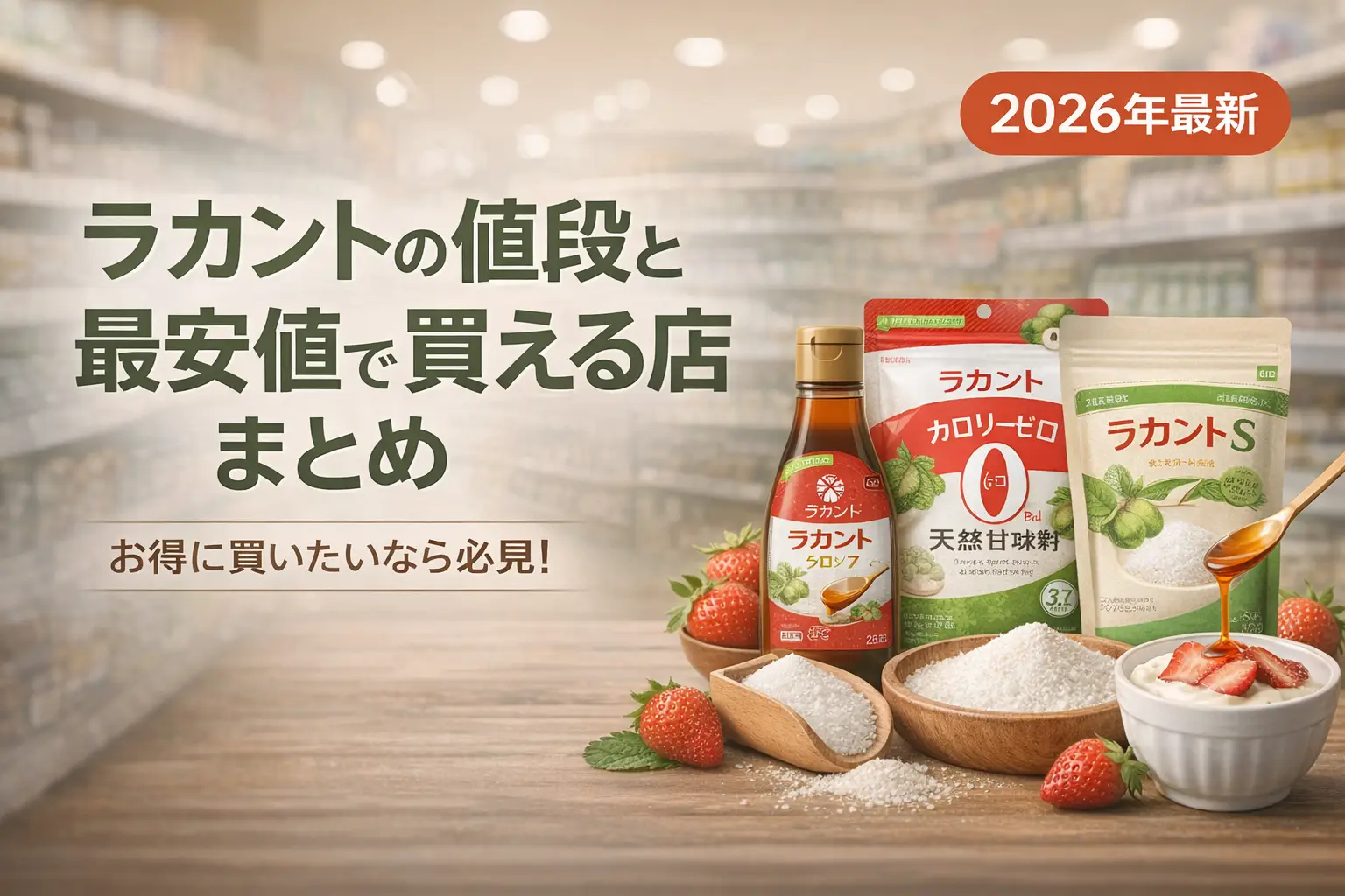 【2026年最新】ラカントの値段と最安値で買える店まとめ