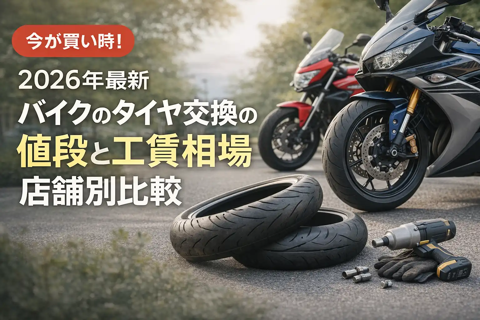 【2026年最新】バイクのタイヤ交換の値段と工賃相場｜店舗別比較
