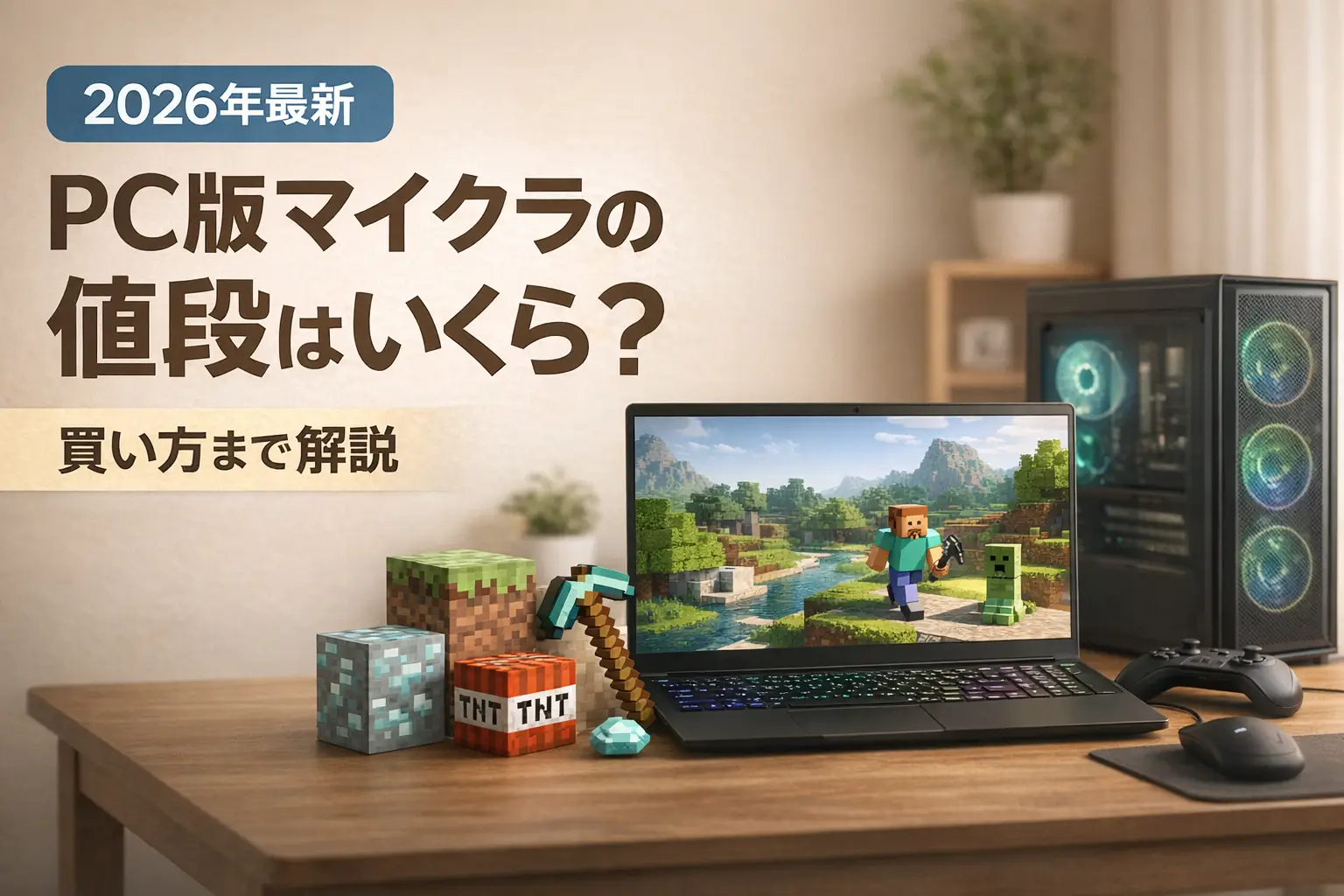 【2026年最新】PC版マイクラの値段はいくら？買い方まで解説