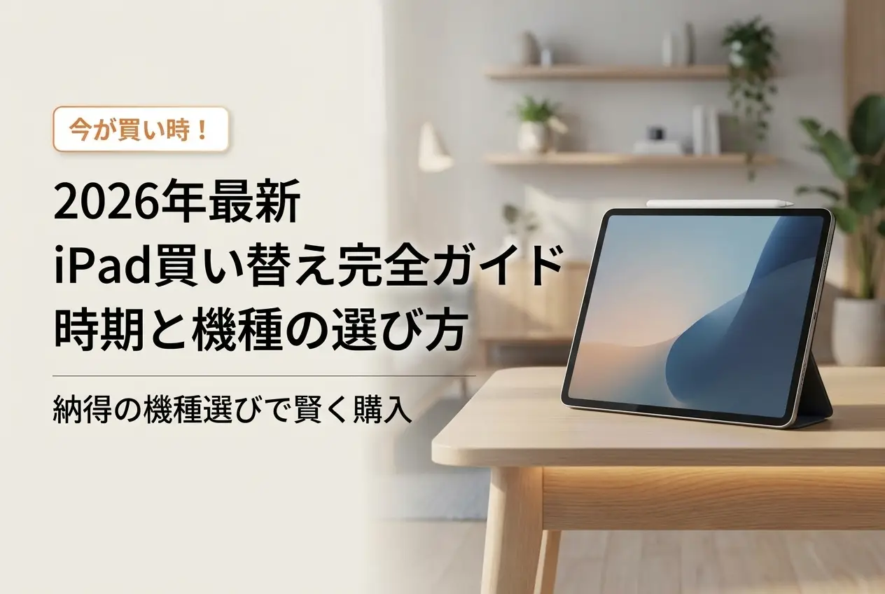 【2026年最新】iPad買い替え完全ガイド｜時期と機種の選び方