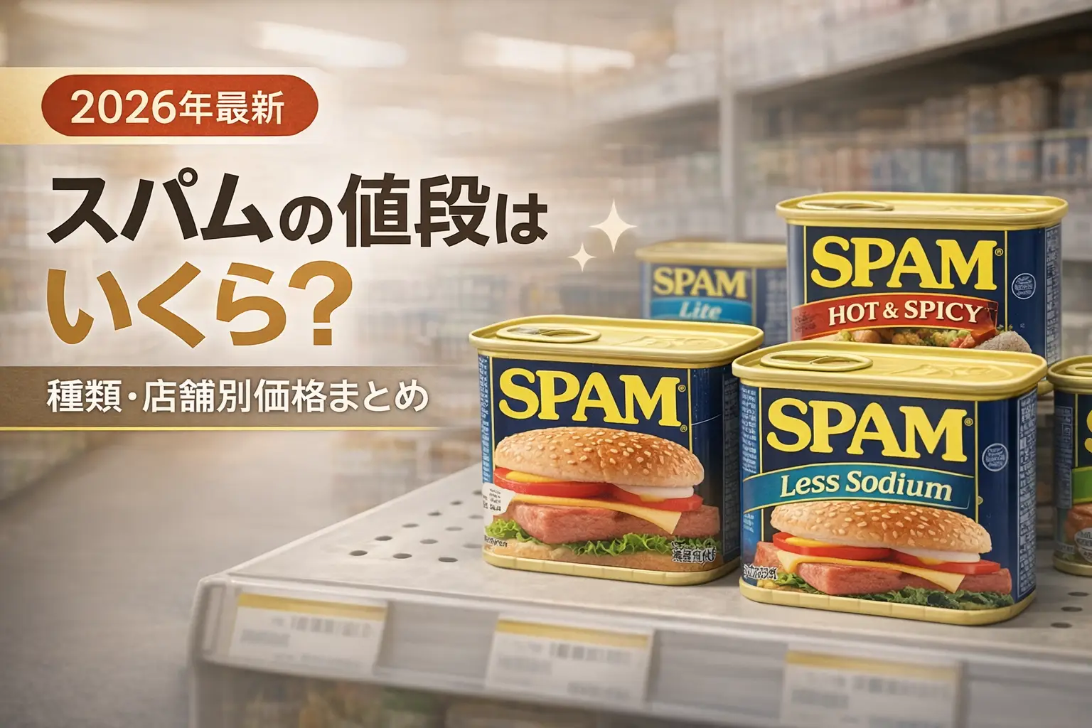 【2026年最新】スパムの値段はいくら？種類・店舗別価格まとめ