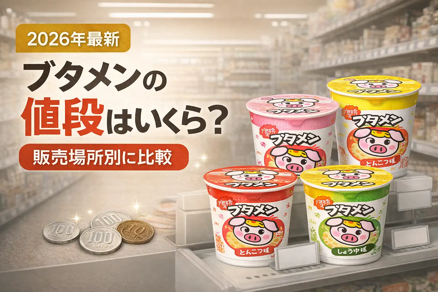 【2026年最新】ブタメンの値段はいくら？販売場所別に比較