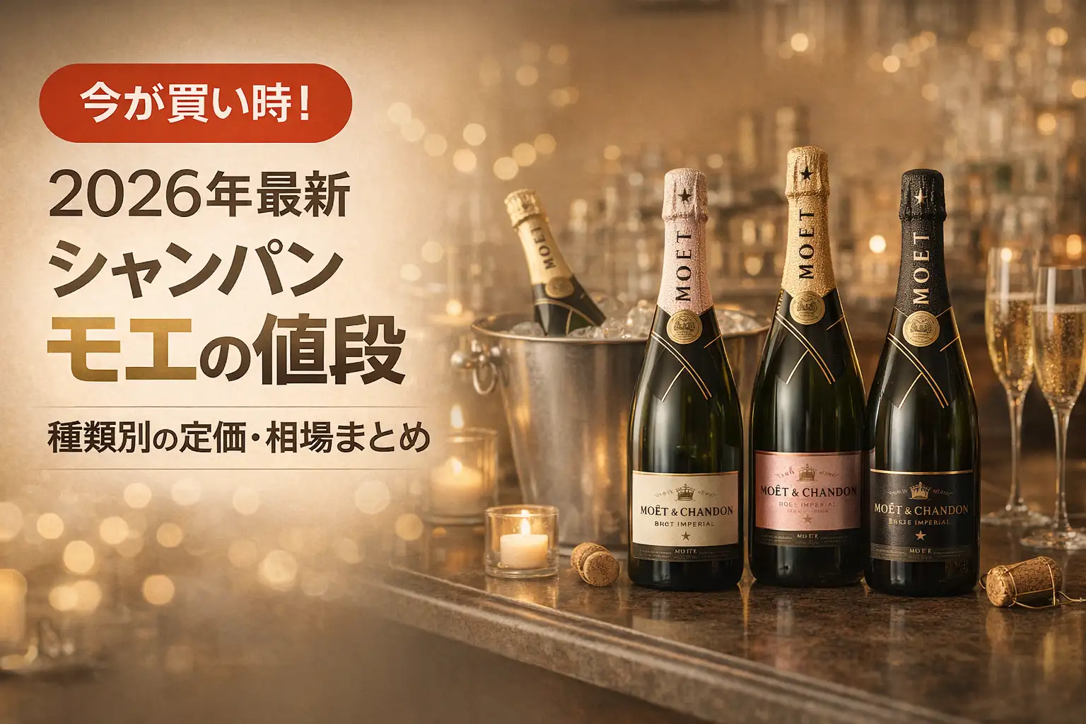 【2026年最新】シャンパン モエの値段｜種類別の定価・相場まとめ