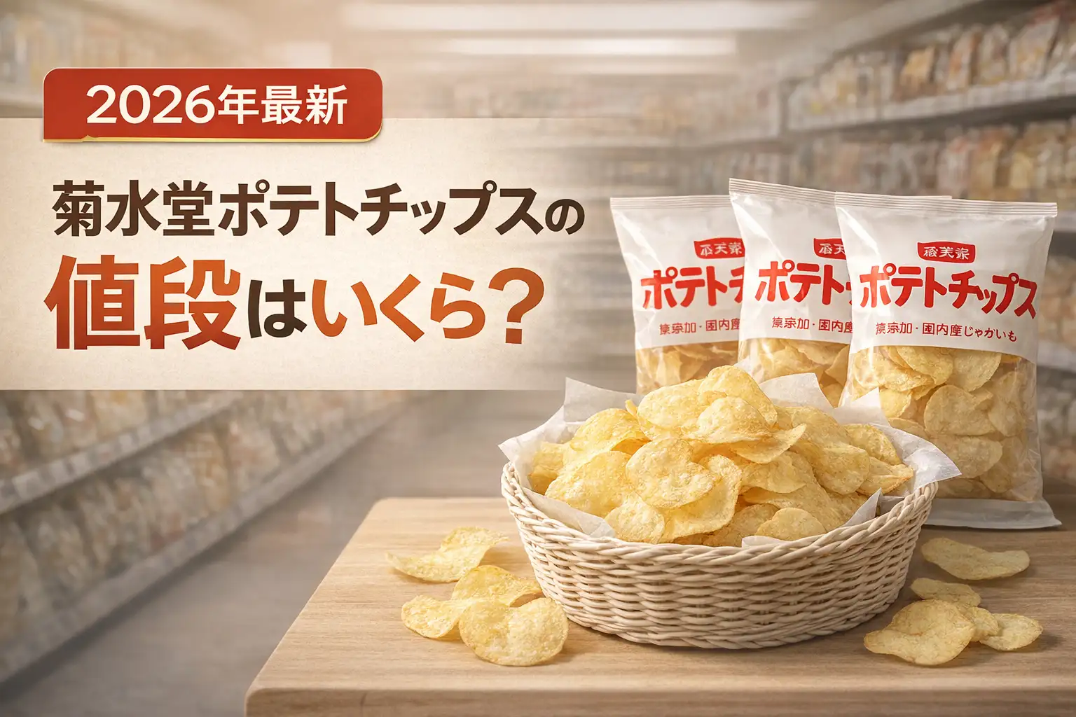 【2026年最新】菊水堂ポテトチップスの値段はいくら？