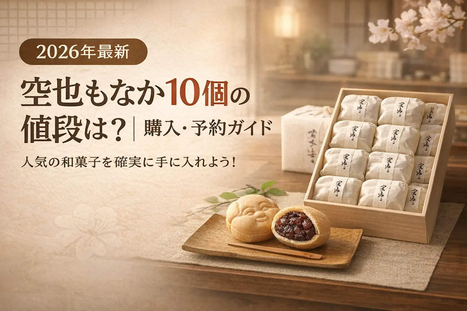 【2026年最新】空也もなか10個の値段は？｜購入・予約ガイド