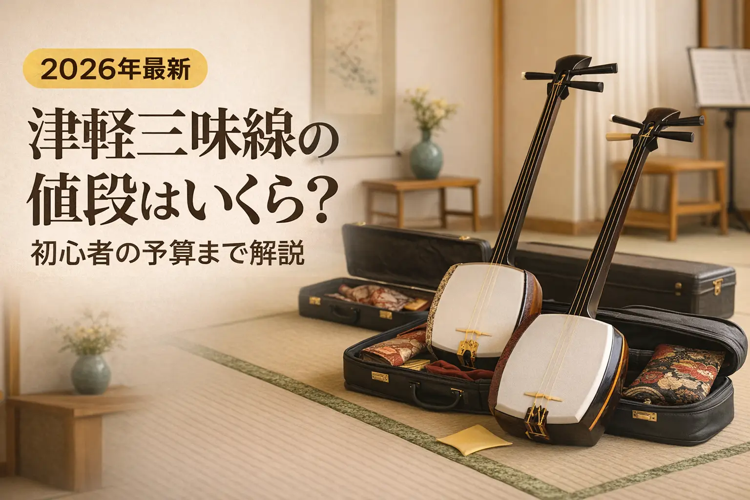 2026年最新】津軽三味線の値段はいくら？初心者の予算まで解説