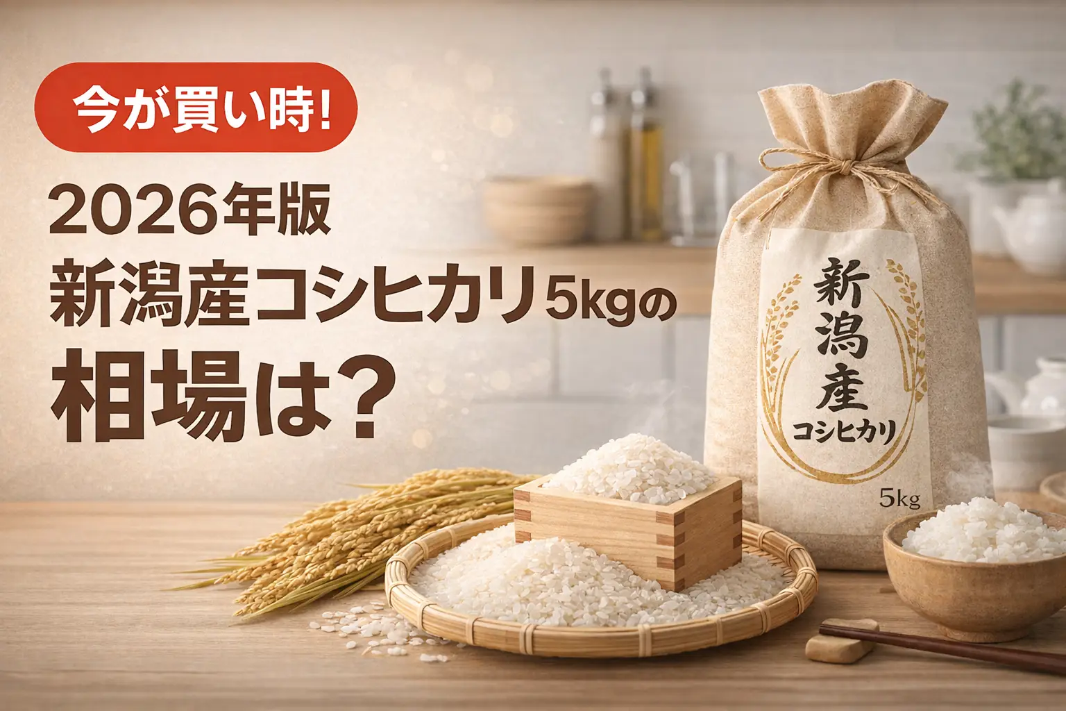 【2026年最新】コシヒカリ 5kg の相場はいくら？産地別の価格を比較