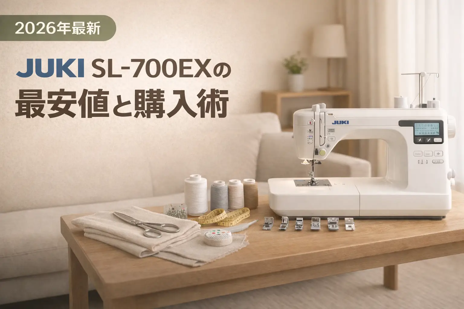 【2026年最新】JUKI SL-700EXの最安値と購入術