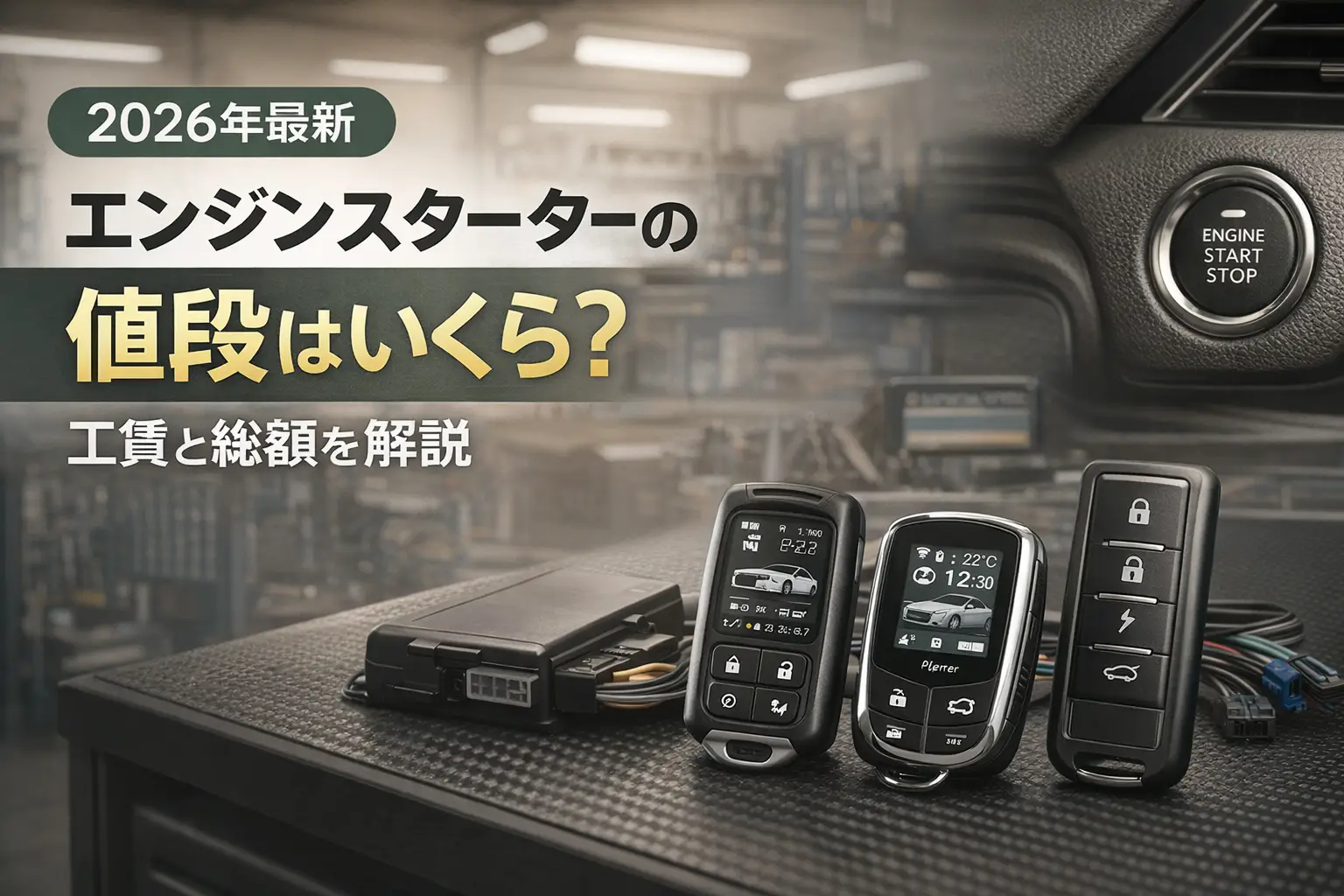 【2026年最新】エンジンスターターの値段はいくら？工賃と総額を解説