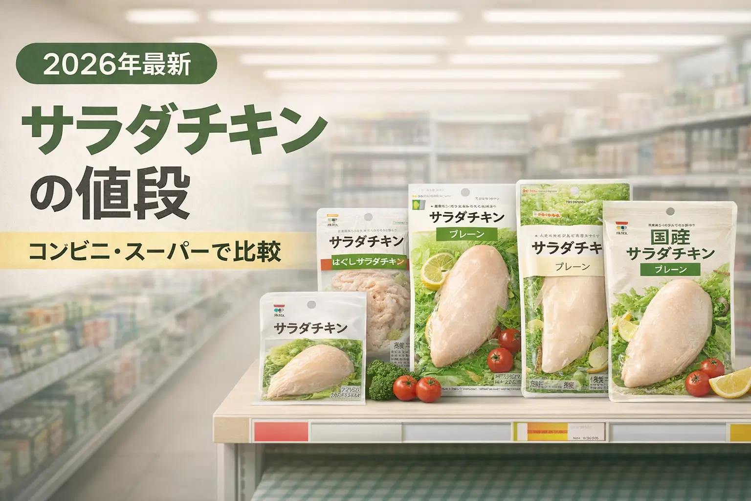 【2026年最新】サラダチキンの値段｜コンビニ・スーパーで比較