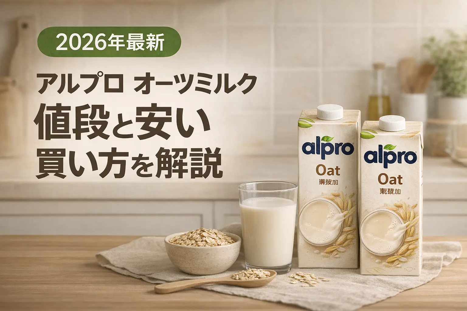 【2026年最新】アルプロ オーツミルク 値段と安い買い方を解説
