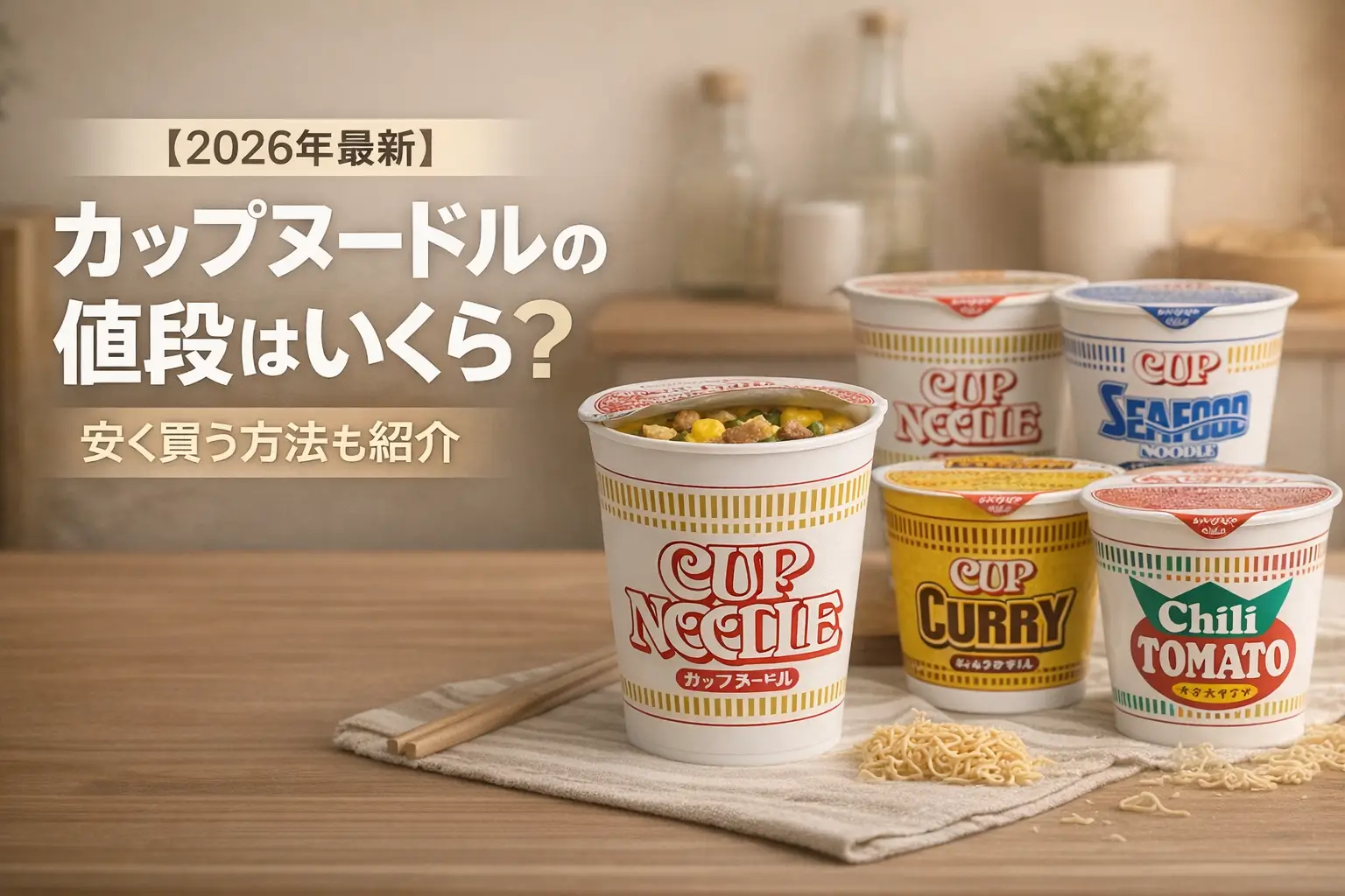 【2026年最新】カップヌードルの値段はいくら？安く買う方法も紹介