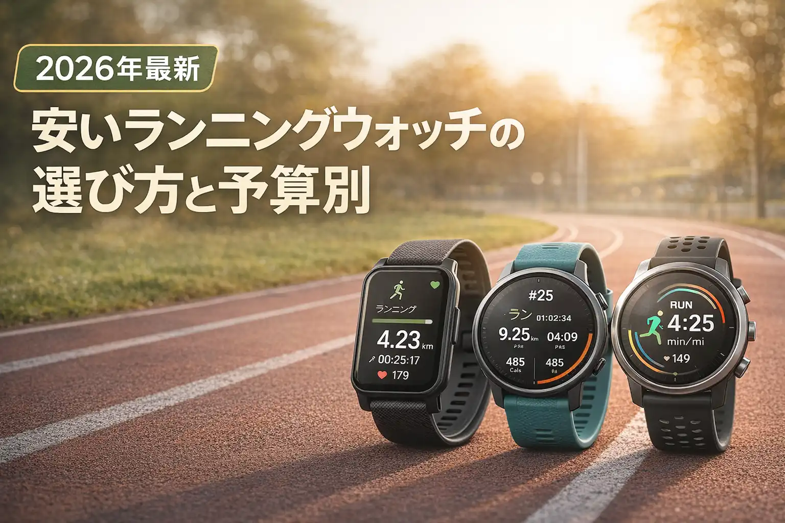 【2026年最新】安いランニングウォッチの選び方と予算別おすすめ