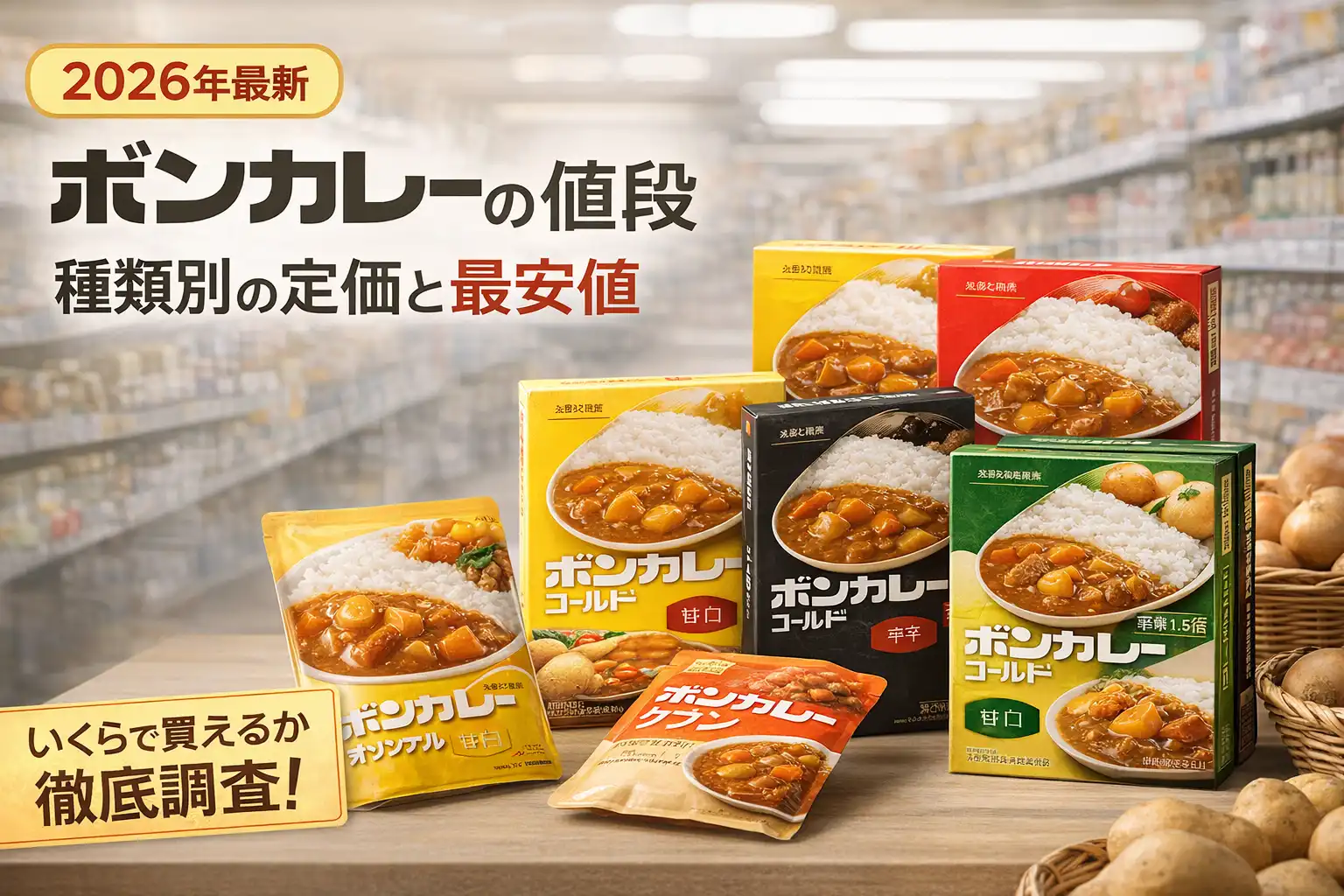 【2026年最新】ボンカレーの値段｜種類別の定価と最安値