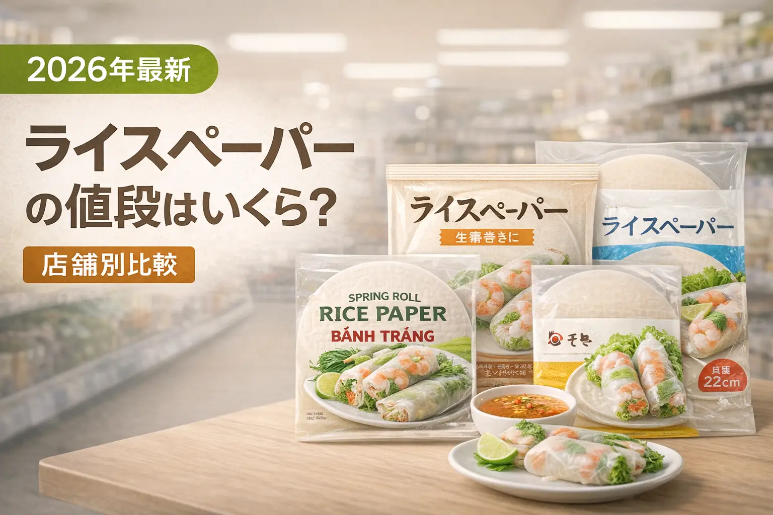 【2026年最新】ライスペーパーの値段はいくら？｜店舗別比較