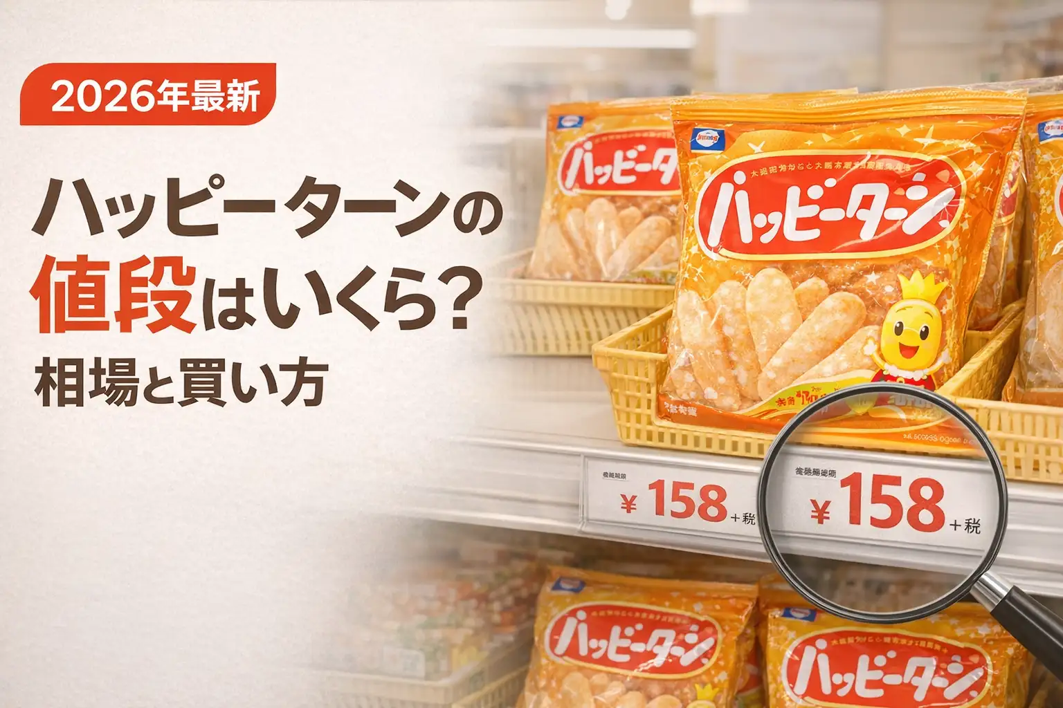 【2026年最新】ハッピーターンの値段はいくら？相場と買い方