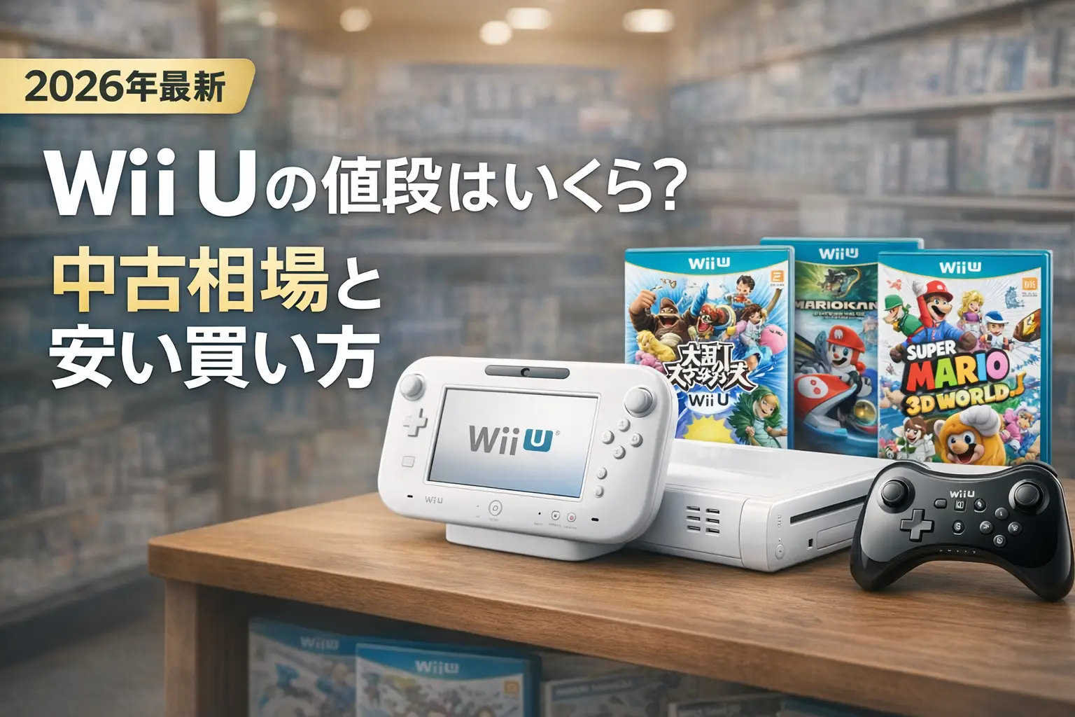 【2026年最新】Wii Uの値段はいくら？中古相場と安い買い方