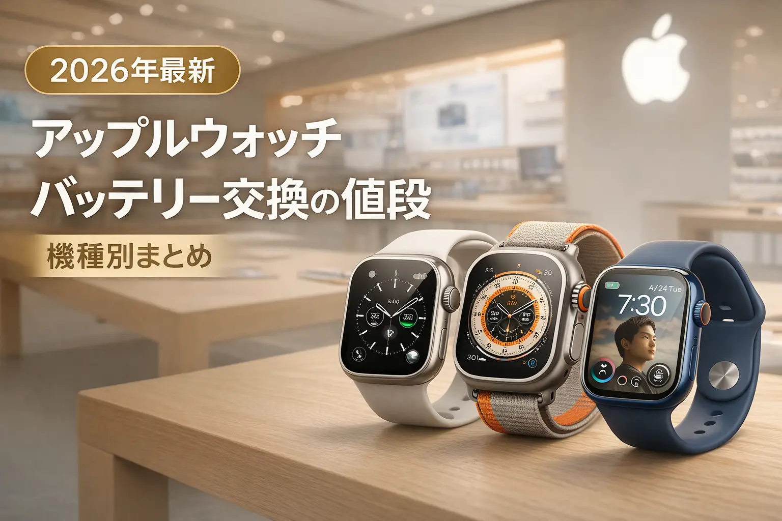 【2026年最新】アップルウォッチ バッテリー交換の値段｜機種別まとめ