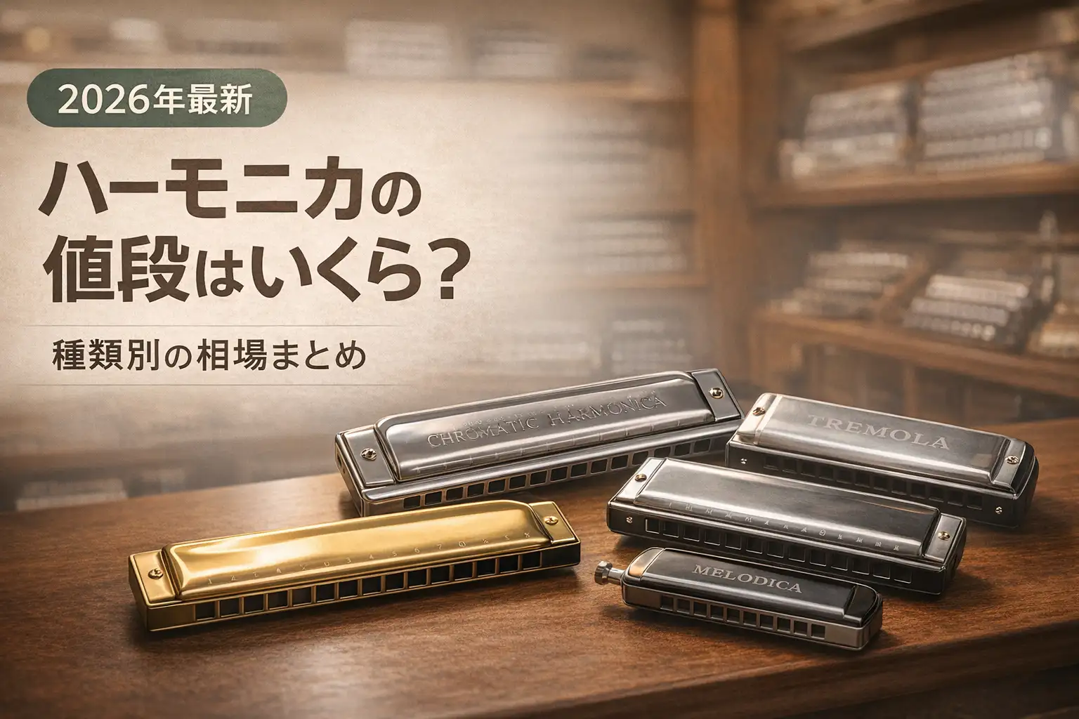 【2026年最新】ハーモニカの値段はいくら？種類別の相場まとめ