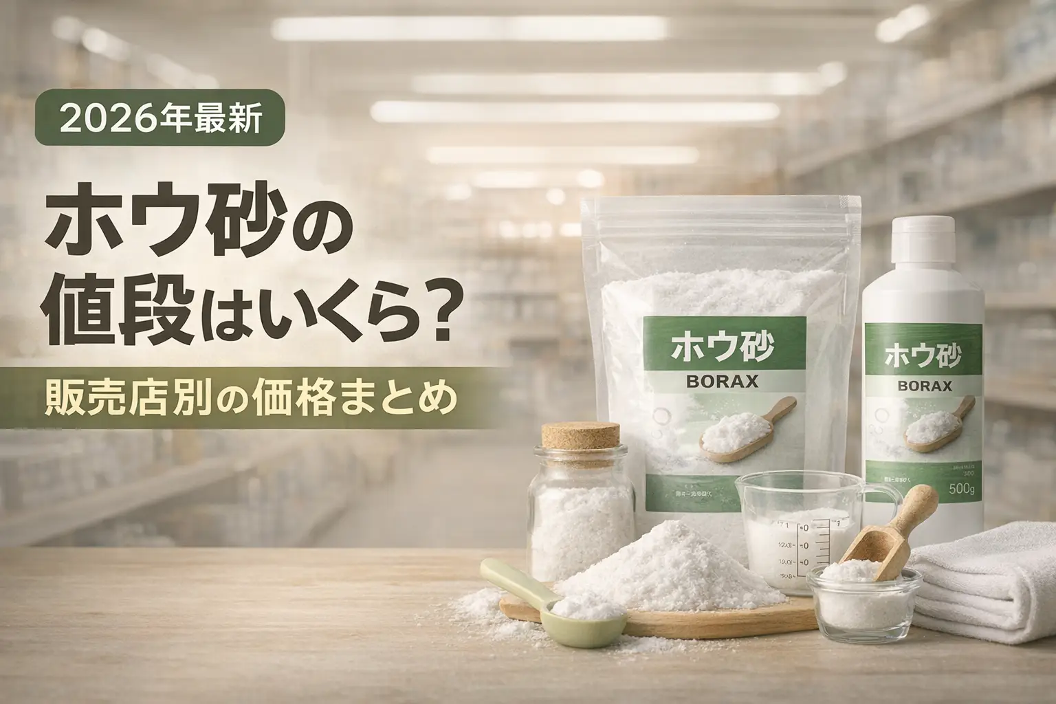 【2026年最新】ホウ砂の値段はいくら？販売店別の価格まとめ