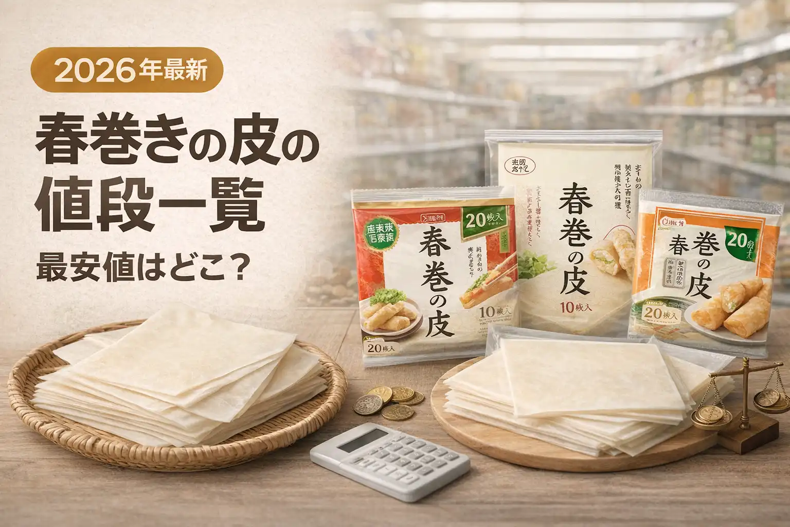 【2026年最新】春巻きの皮の値段一覧｜最安値はどこ？