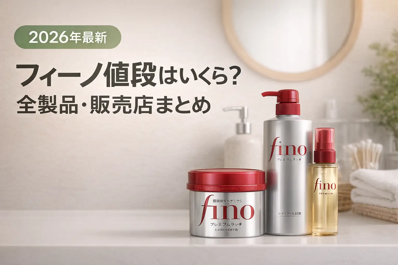 【2026年最新】フィーノ値段はいくら？全製品・販売店まとめ