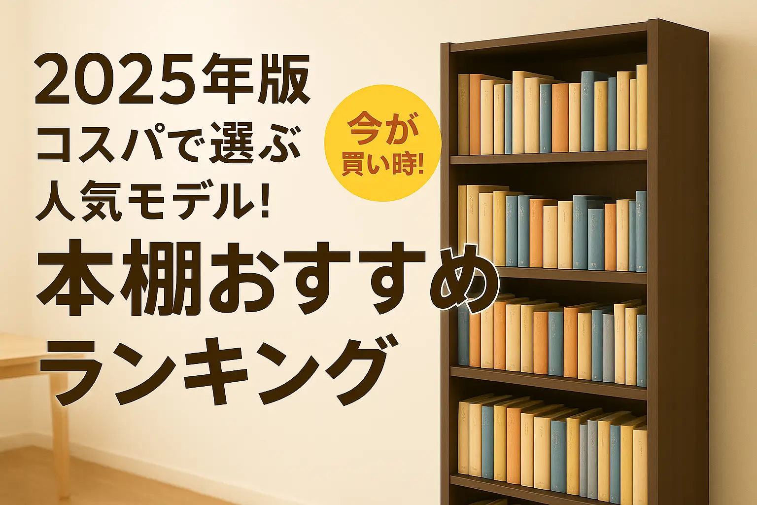 【2025年版】コスパで選ぶ人気モデル！本棚おすすめランキング