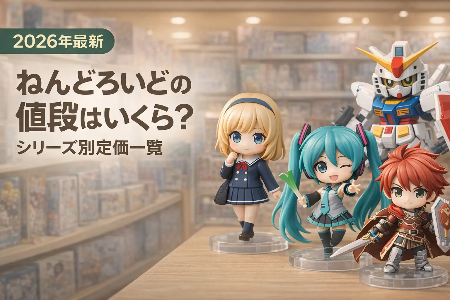 【2026年最新】ねんどろいどの値段はいくら？シリーズ別定価一覧