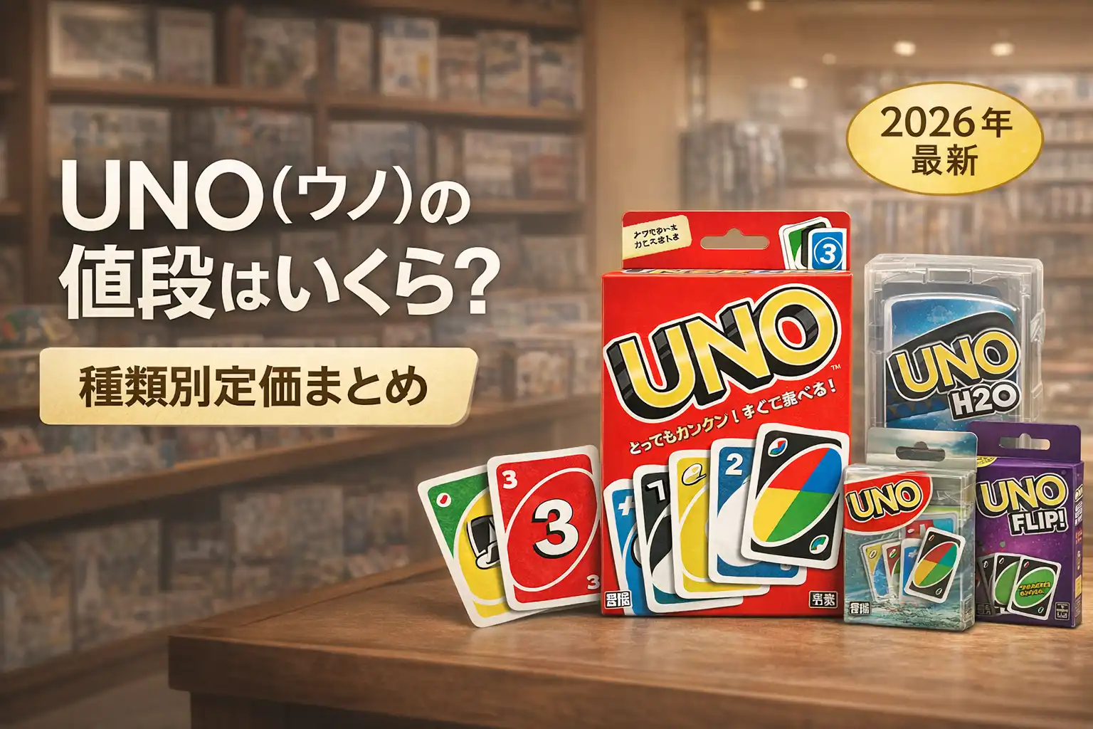 【2026年最新】UNO（ウノ）の値段はいくら？種類別定価まとめ