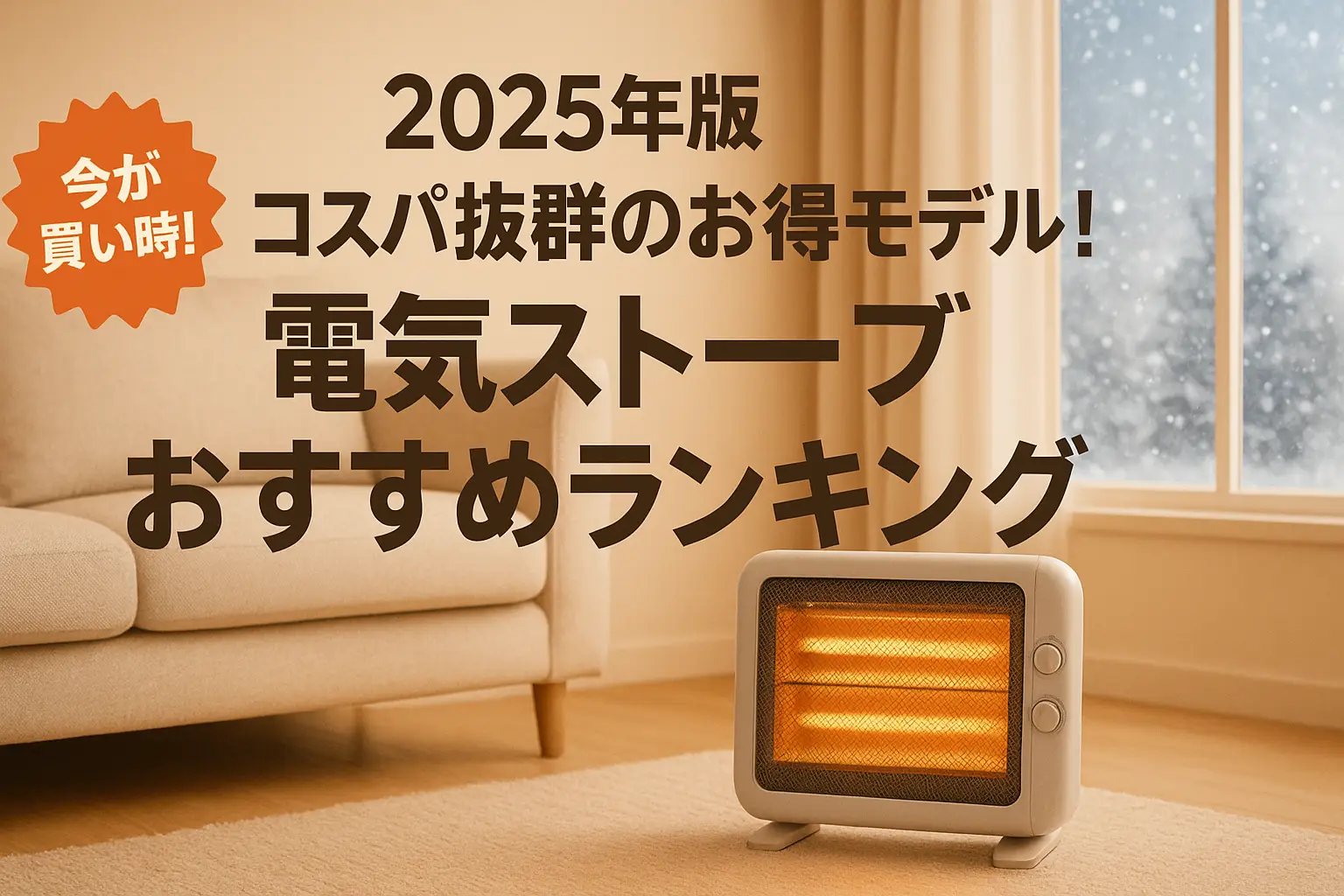 【2025年版】コスパ抜群のお得モデル！電気ストーブおすすめランキング